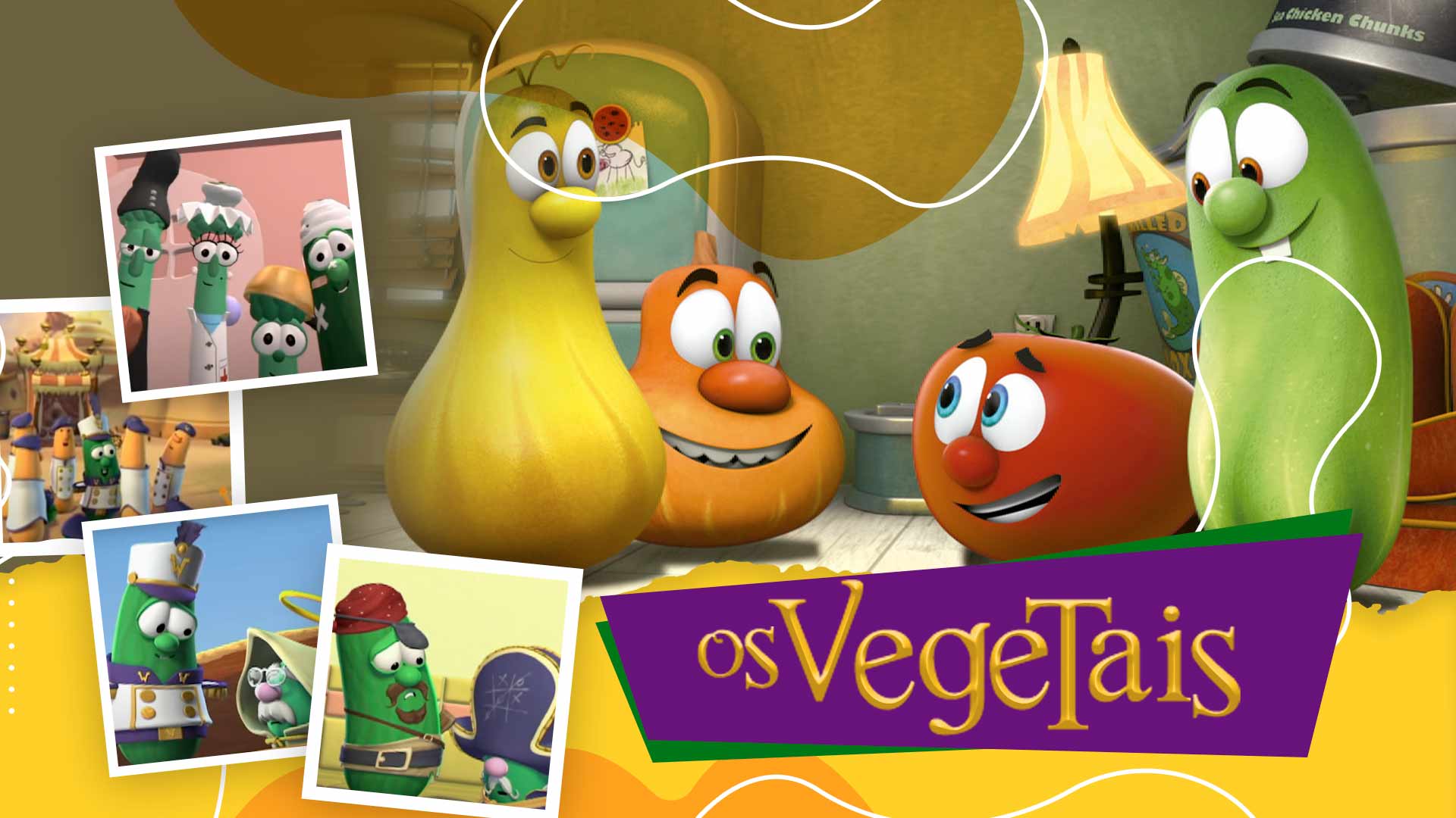 VeggieTales - Os Vegetais - Onde Assistir, image size:1920x1080